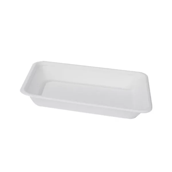 8" Rectangle Compostable Bagasse Food Serving Tray