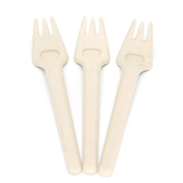 6.5" Biodegradable Bagasse Disposable Fork